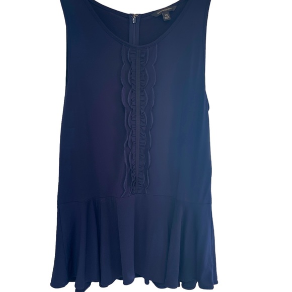 Banana Republic Tops - Banana Republic Blue Peplum Ruffle Tank S